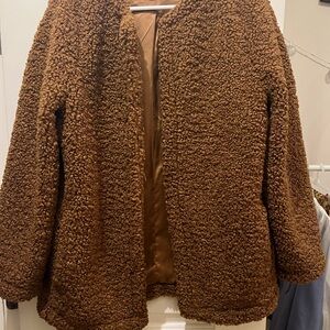 Women's Brown Teddy Coat